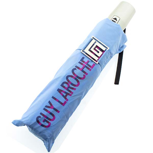 GUY LAROCHE Open-Close Folding Light Blue Umbrella
