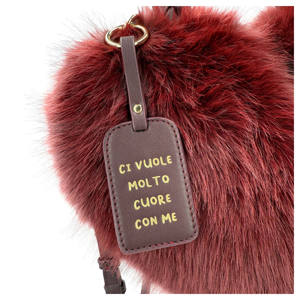 LEPANDORINE Fur Bordeaux Heart