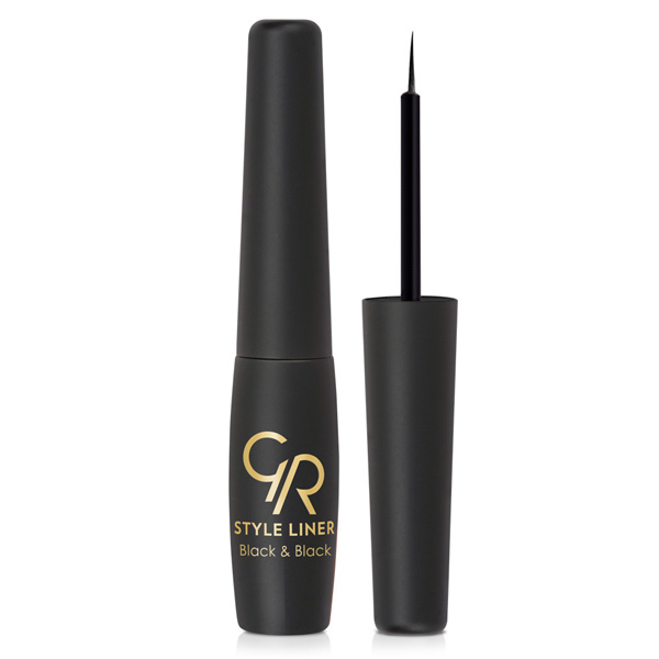 GOLDEN ROSE Style Liner Black & Black Eyeliner