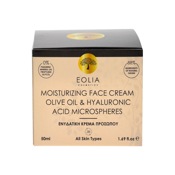 Eolia Moisturizing Face Cream With Olive Oil & Hyaluronic acid Microspheres 